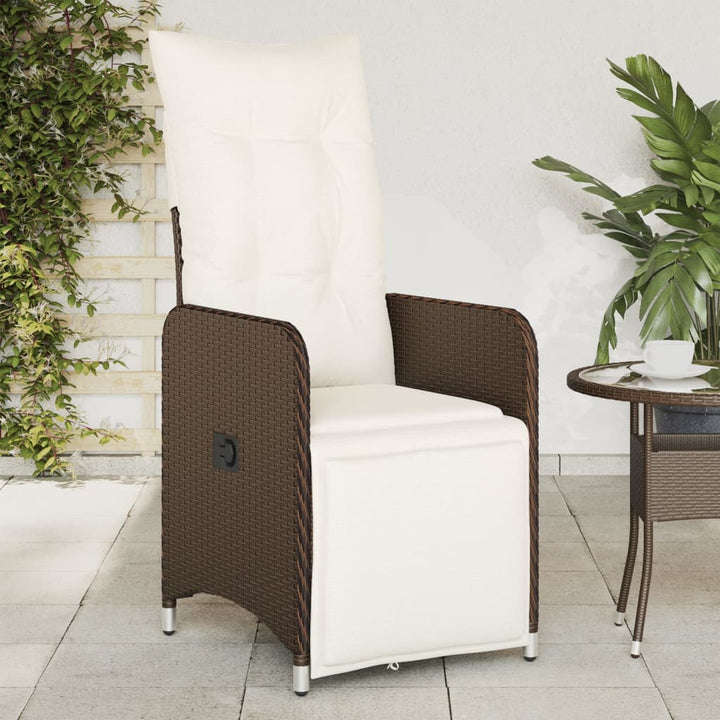 Outdoor-Lehnstühle 2 Stk. Mit Tisch Poly Rattan