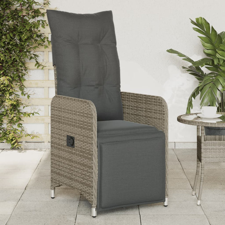 Outdoor-Lehnstühle 2 Stk. Mit Tisch Poly Rattan