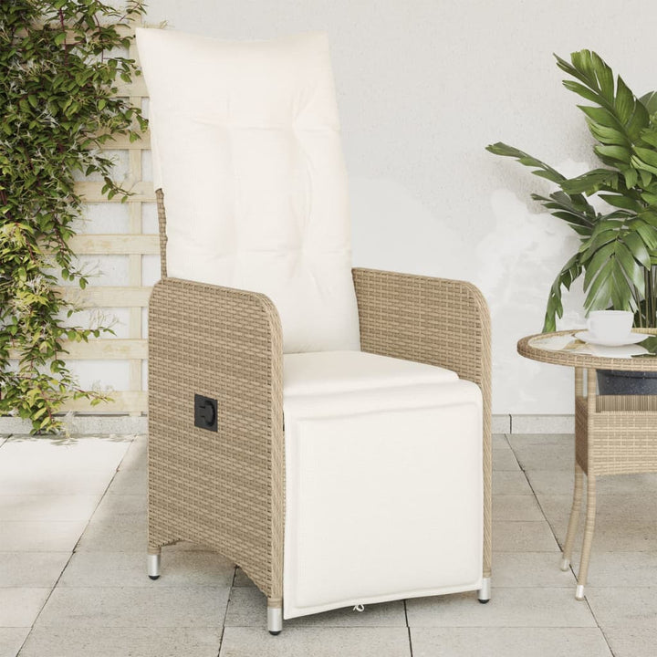 Outdoor-Lehnstühle 2 Stk. Mit Tisch Poly Rattan