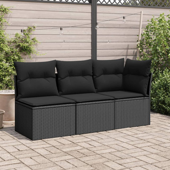 Gartensessel Ohne Armlehnen Mit Kissen Poly Rattan