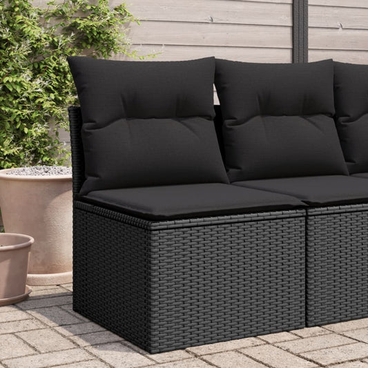 Gartensessel Ohne Armlehnen Mit Kissen Poly Rattan