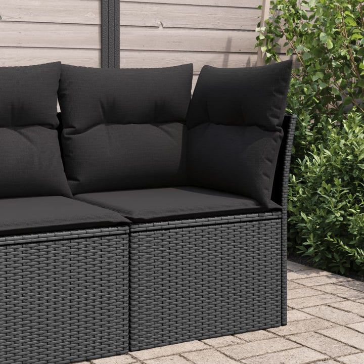 Gartensessel Ohne Armlehnen Mit Kissen Poly Rattan