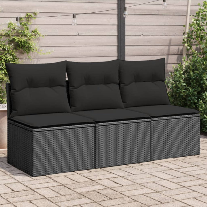 Gartensessel Ohne Armlehnen Mit Kissen Poly Rattan