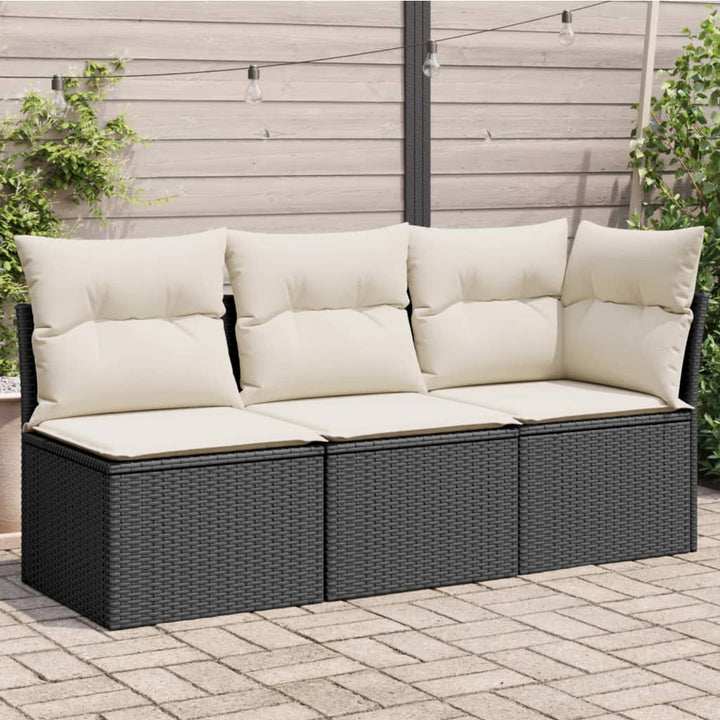 Gartensessel Ohne Armlehnen Mit Kissen Poly Rattan