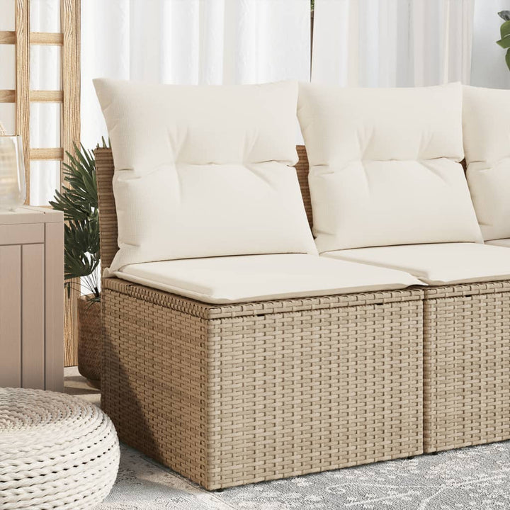 Gartensessel Ohne Armlehnen Mit Kissen Poly Rattan