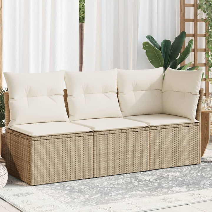 Gartensessel Ohne Armlehnen Mit Kissen Poly Rattan