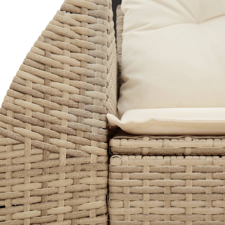 Gartensofa Mit Kissen 2-Sitzer Poly Rattan