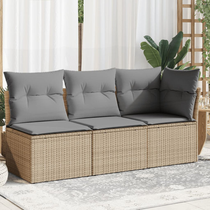 Gartensessel Ohne Armlehnen Mit Kissen Poly Rattan