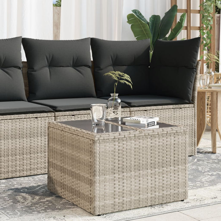 Gartentisch 55X55X37 Cm Poly Rattan Und Akazien