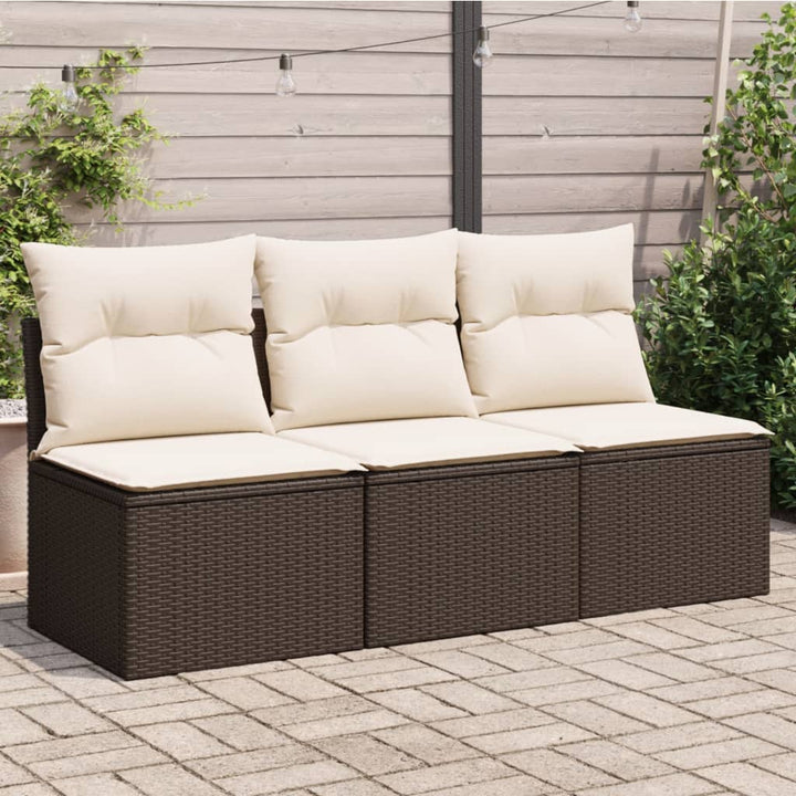 Gartensessel Ohne Armlehnen Mit Kissen Poly Rattan