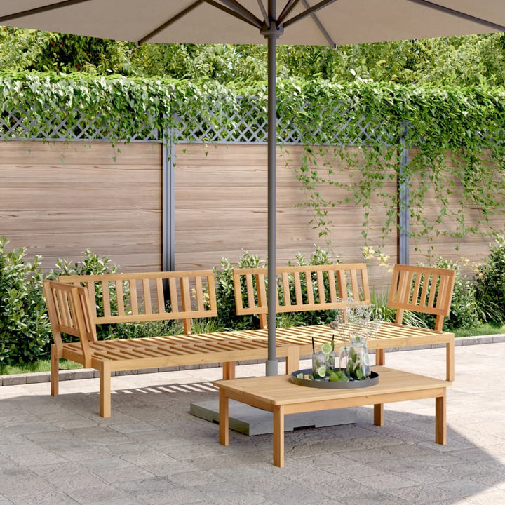 Garten-Ecksofas Aus Paletten 2 Stk Mit Kissen Massivholz Akazie