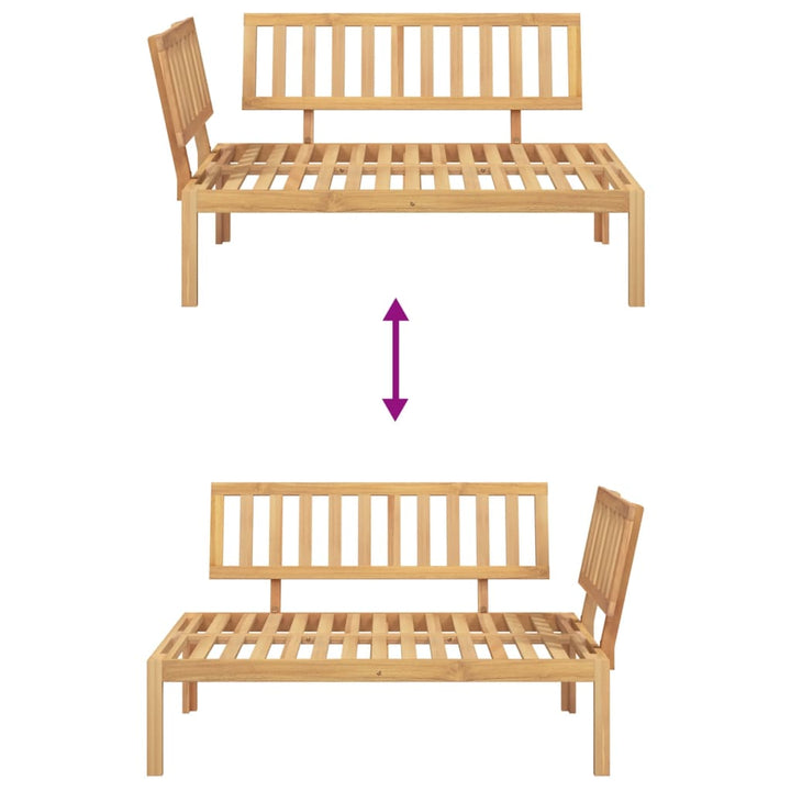 Garten- Aus Paletten Massivholz Akazie Braun