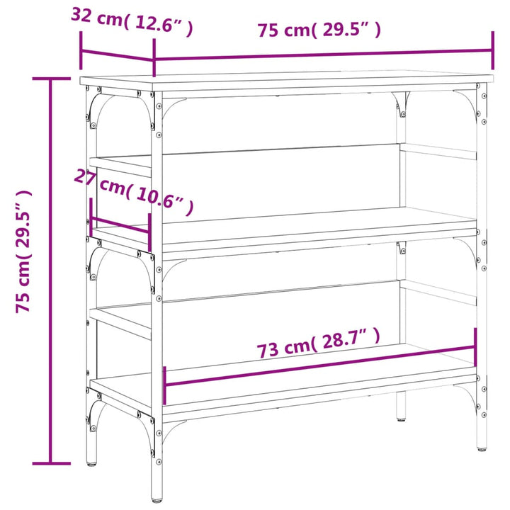 Konsolentisch 75X32X Holzwerkstoff