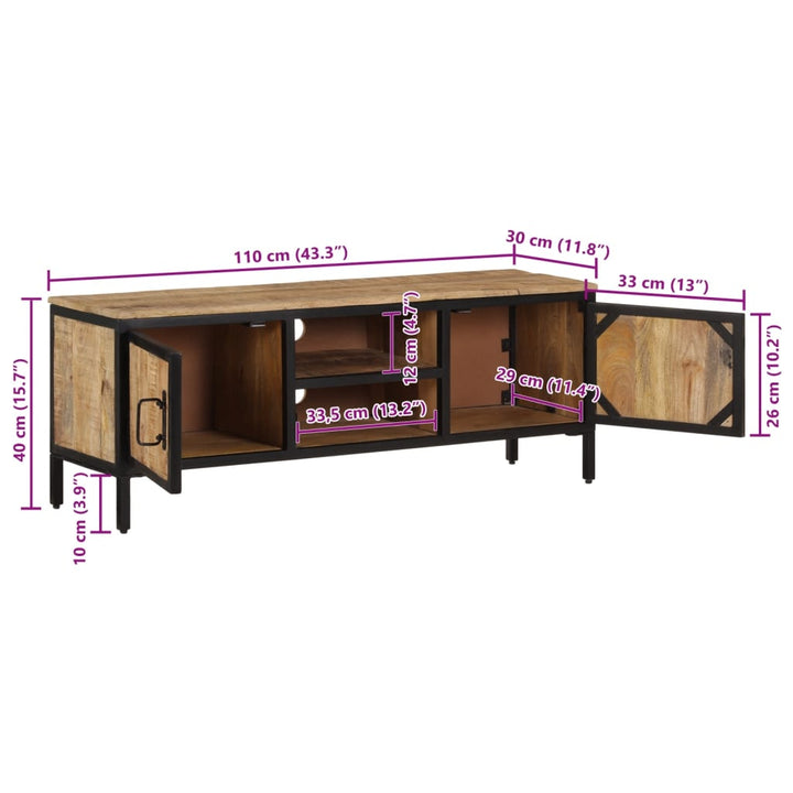 Tv-Schrank Massivholz Mango