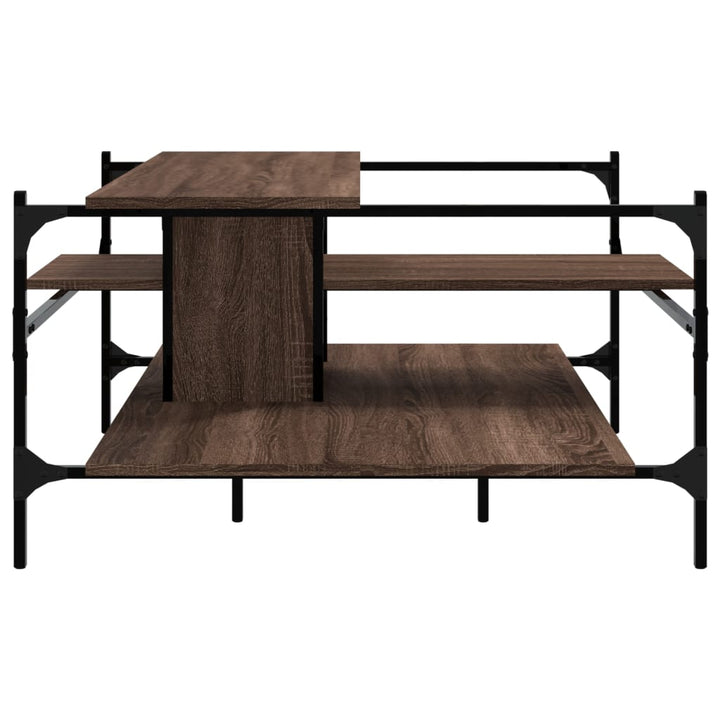 Couchtisch Braun Eichen-Optik 100X100X48,5 Cm Holzwerkstoff