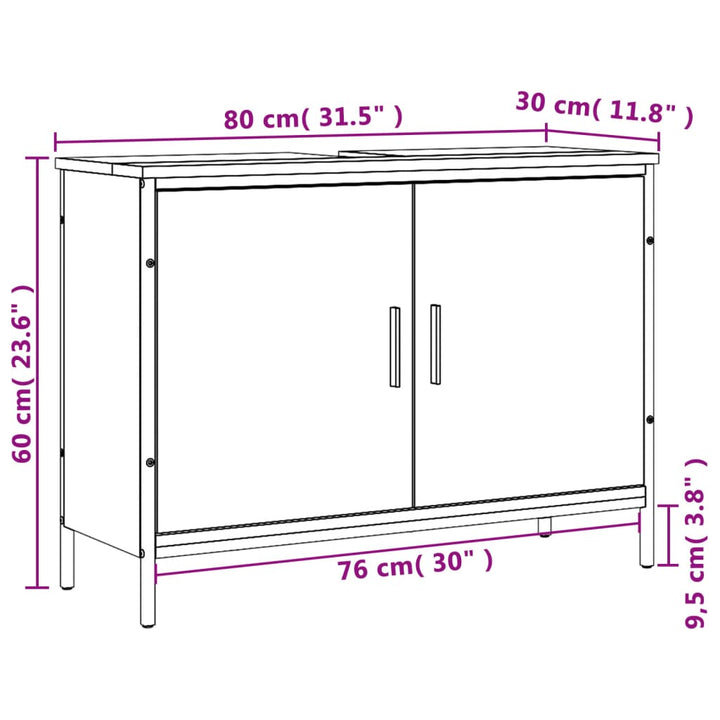 Waschbeckenunterschrank Holzwerkstoff