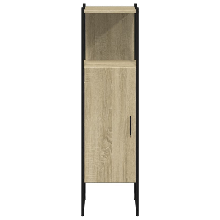 Badschrank Sonoma-Eiche 33X33X120,5 Cm Holzwerkstoff