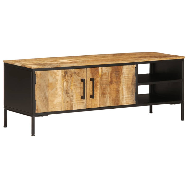 Tv-Schrank 110X35X40 Cm Massivholz Mango Sonoma Eiche