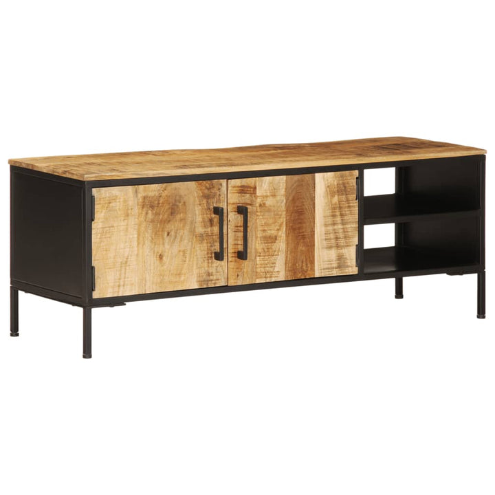 Tv-Schrank 110X35X40 Cm Massivholz Mango Sonoma Eiche