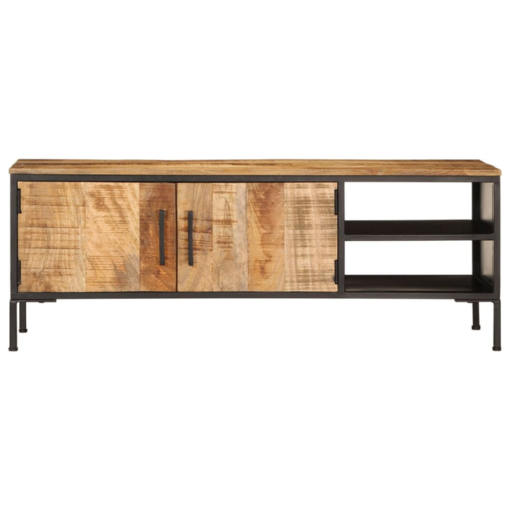 Tv-Schrank 110X35X40 Cm Massivholz Mango Sonoma Eiche