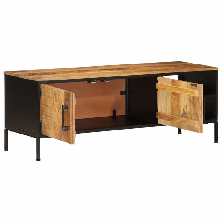 Tv-Schrank 110X35X40 Cm Massivholz Mango Sonoma Eiche