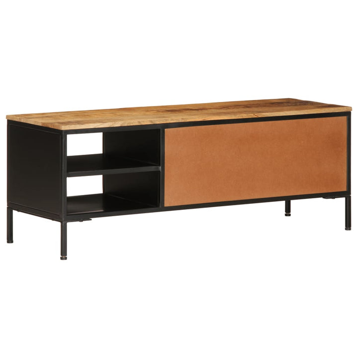 Tv-Schrank 110X35X40 Cm Massivholz Mango Sonoma Eiche