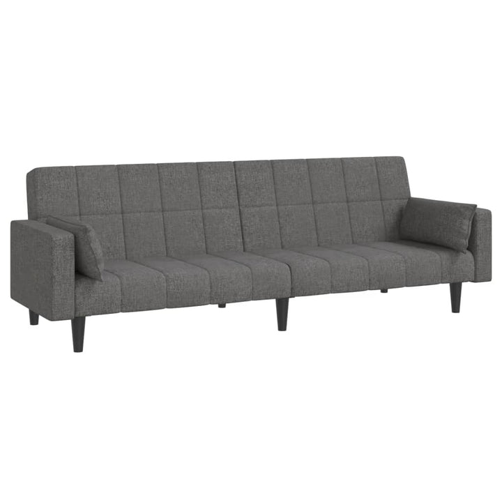 Schlafsofa 2-Sitzer Mit 2 Kissen Stoff