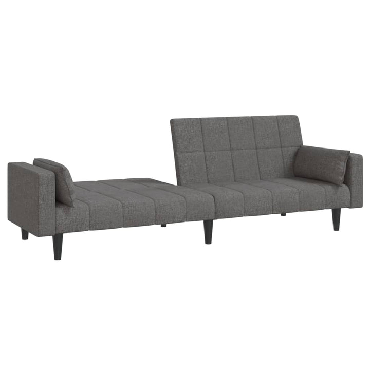 Schlafsofa 2-Sitzer Mit 2 Kissen Stoff