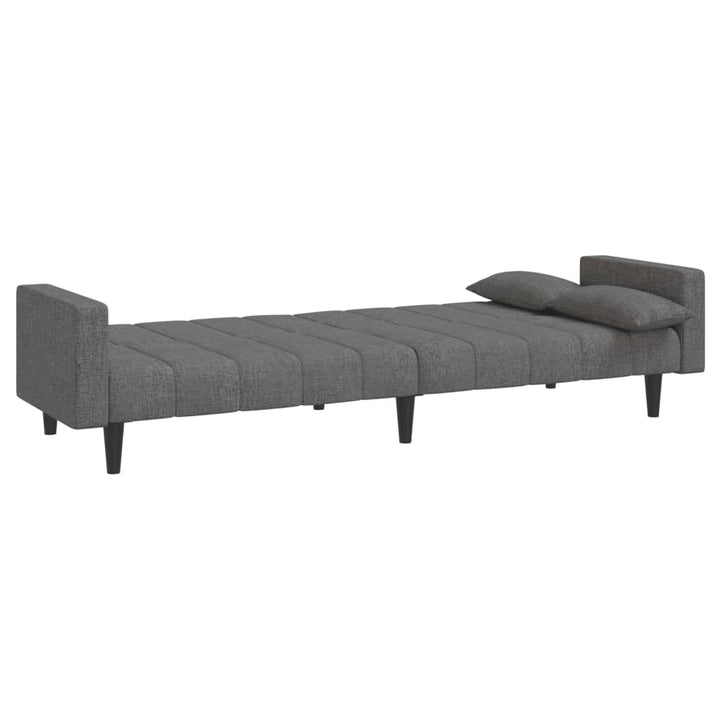 Schlafsofa 2-Sitzer Mit 2 Kissen Stoff