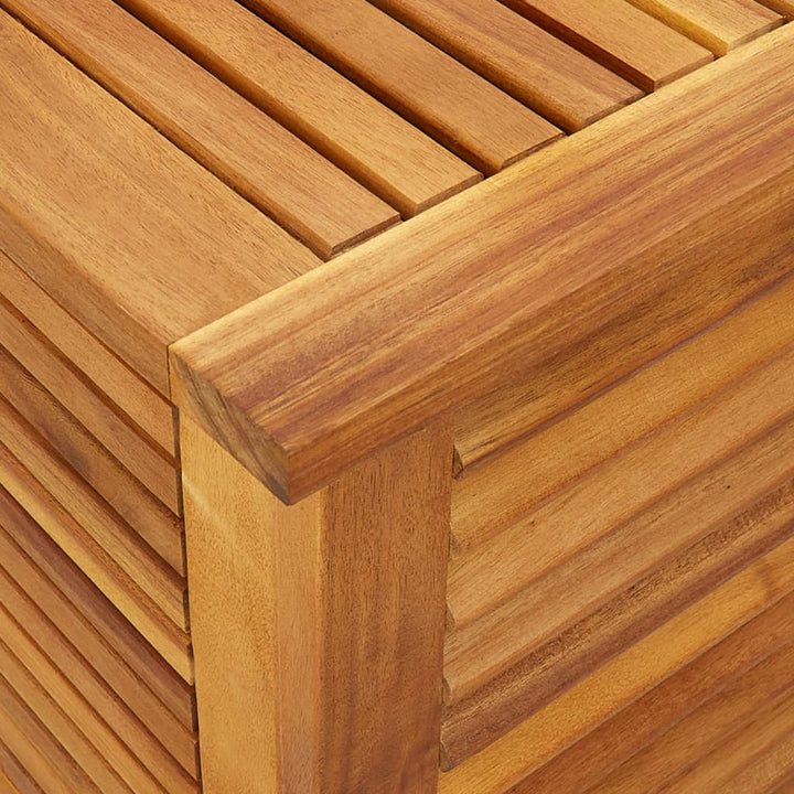 Gartenbox Mit Lüftungsschlitzen Massivholz Akazie