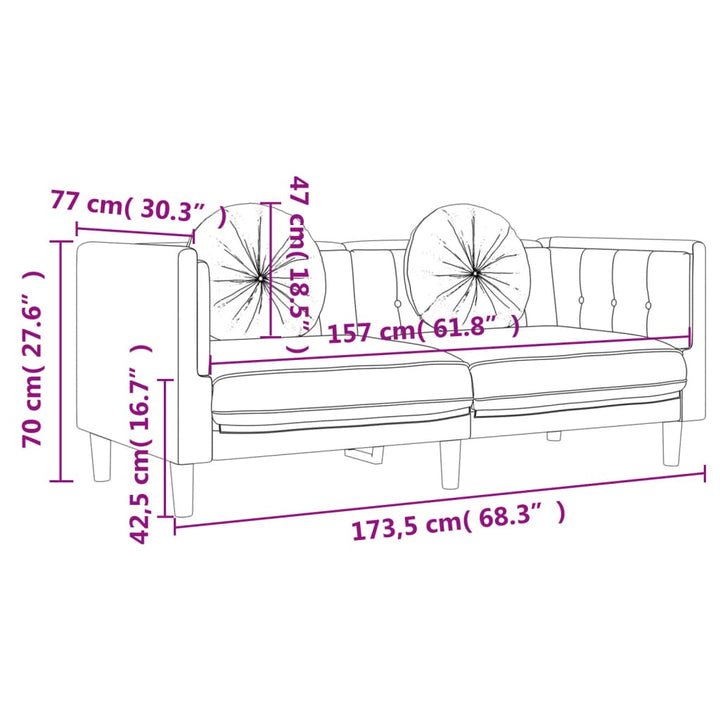 Sofa Mit Kissen Samt