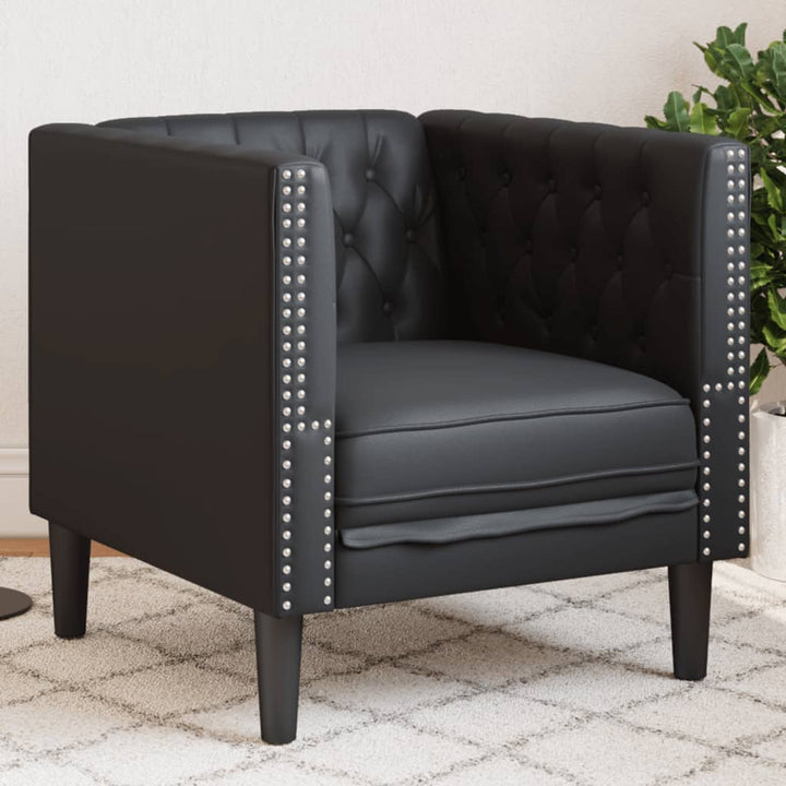 Chesterfield-Sofa Kunstleder In Wildleder-Optik