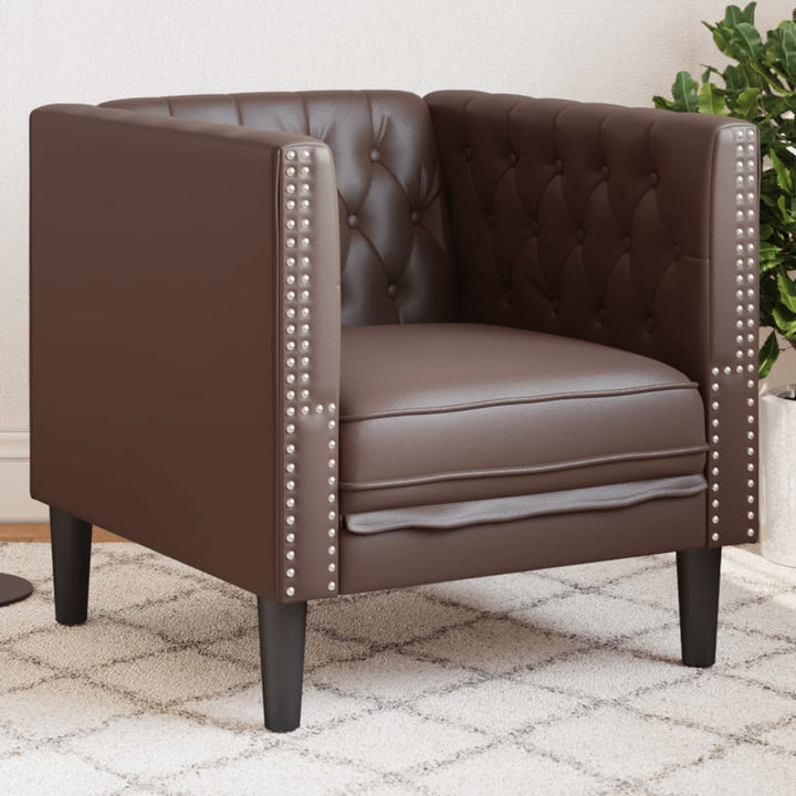 Chesterfield-Sofa Kunstleder In Wildleder-Optik