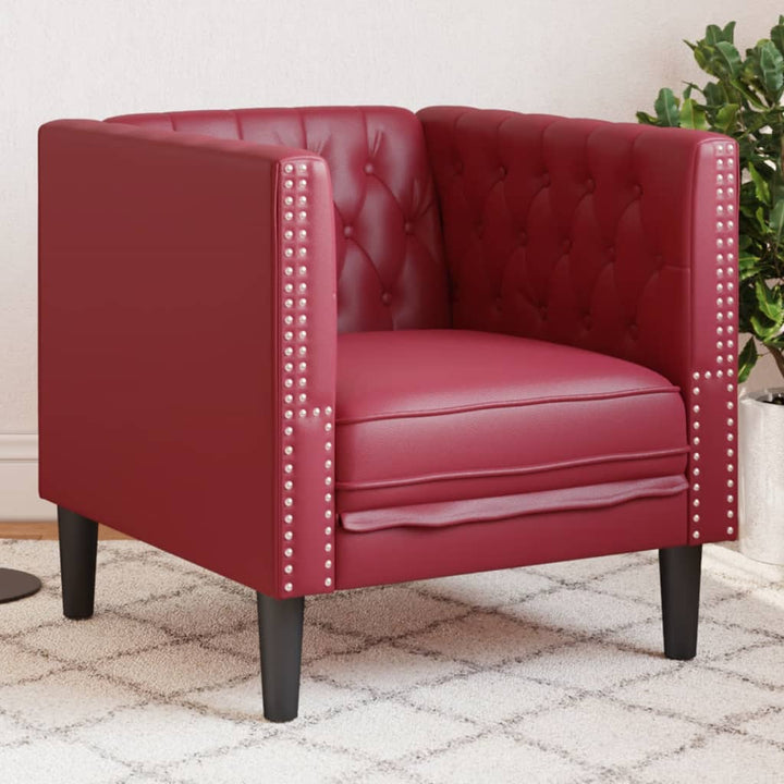 Chesterfield-Sofa Kunstleder In Wildleder-Optik