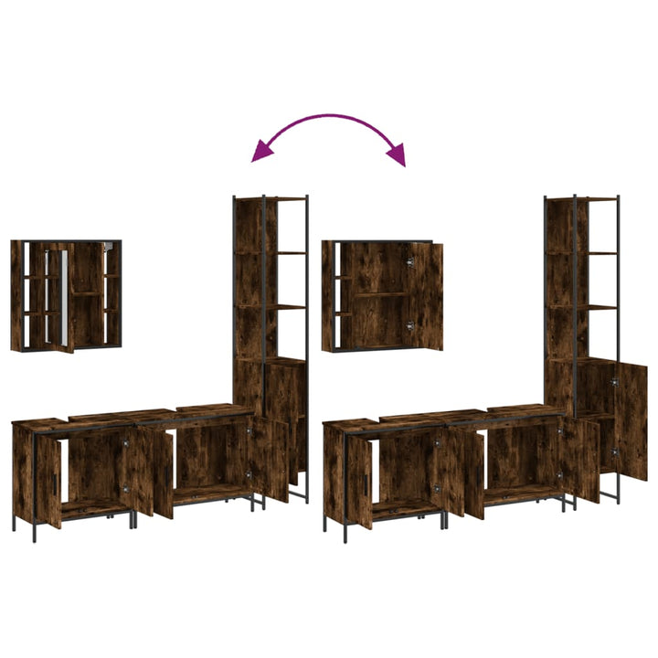 4-Tlg. Badmöbel-Set Holzwerkstoff