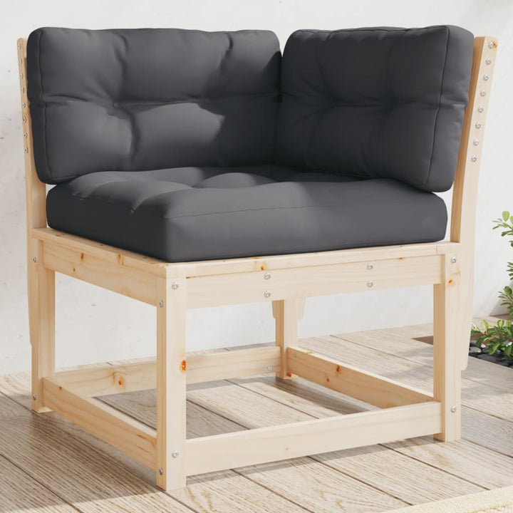 Garten-Ecksofa Massivholz Kiefer