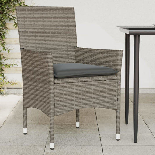 Gartenstühle Mit Kissen 2 Stk. Poly Rattan