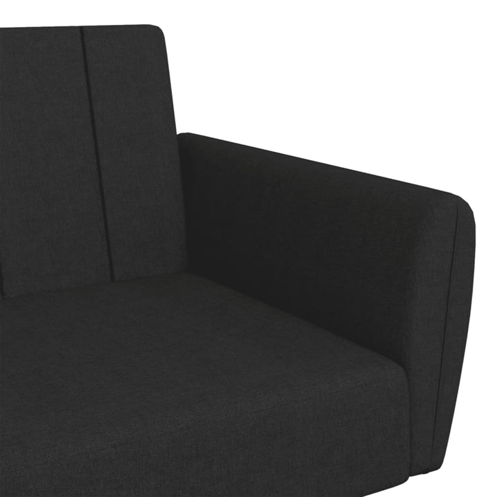 Schlafsofa 2-Sitzer Mit Fußhocker Stoff