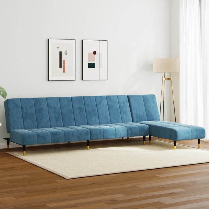 Schlafsofa In L-Form 275X140X70 Cm Samt