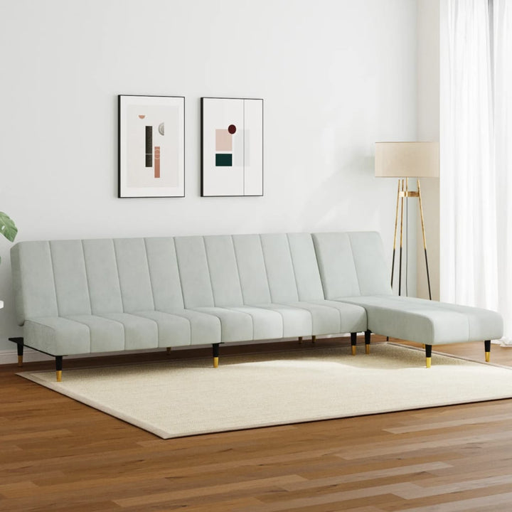 Schlafsofa In L-Form 275X140X70 Cm Samt