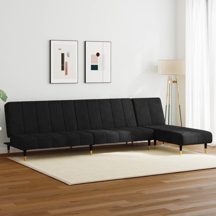 Schlafsofa In L-Form 275X140X70 Cm Samt