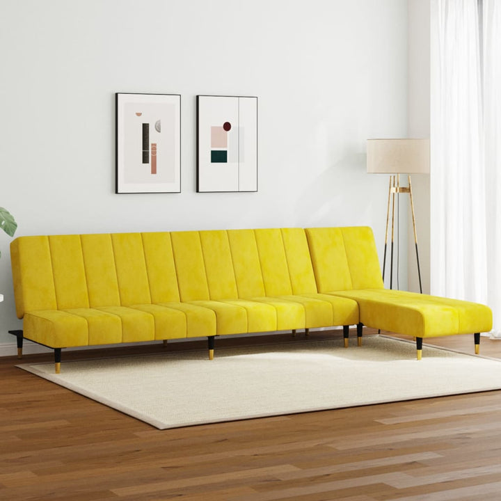 Schlafsofa In L-Form 275X140X70 Cm Samt