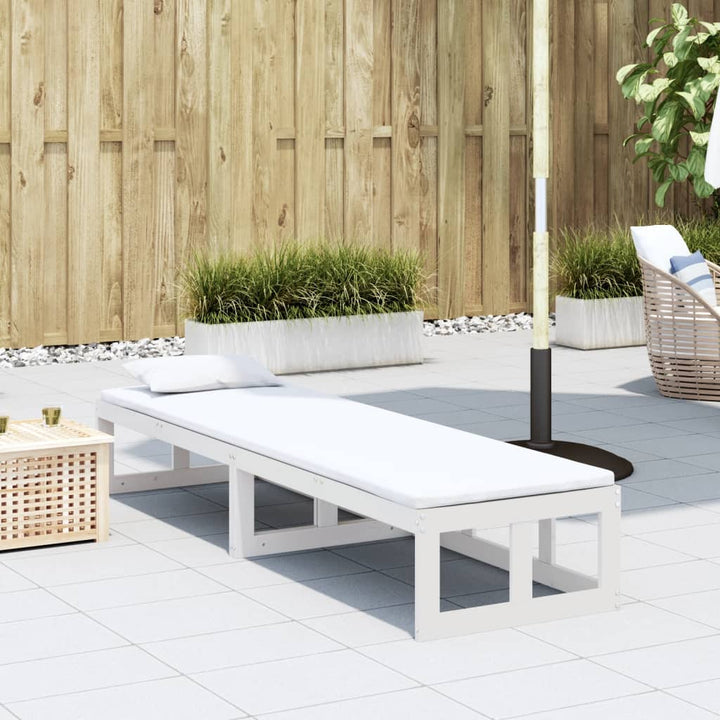 2-In-1 Gartensofa Verlängerbar Massivholz Kiefer