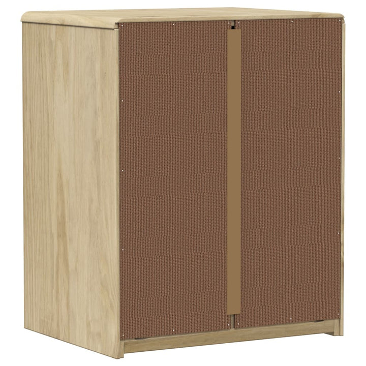 Nachtschrank Sauda Eiche-Optik 44X35X56 Cm Massivholz Kiefer