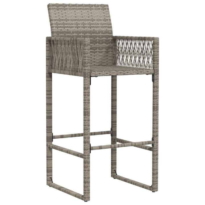 Garten-Barhocker 2 Stk. Poly Rattan