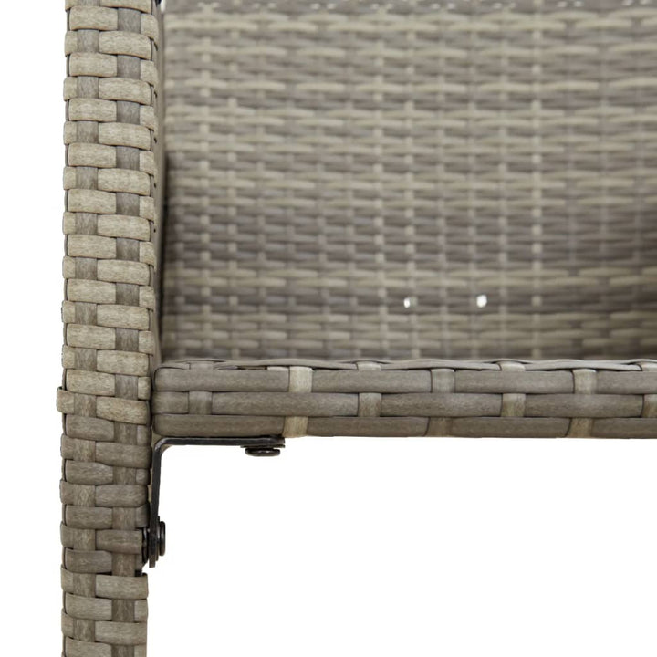 Garten-Barhocker 2 Stk. Poly Rattan