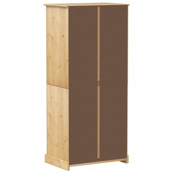 Kleiderschrank Corona 76X50X170 Cm Massivholz Kiefer