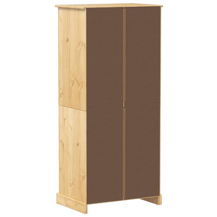 Kleiderschrank Corona 76X50X170 Cm Massivholz Kiefer