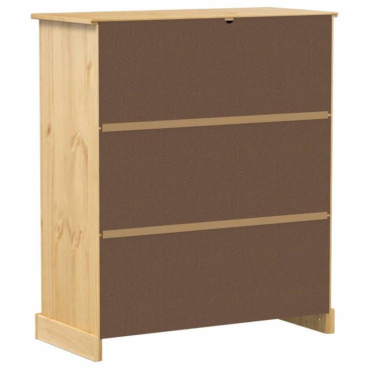 Weinschrank Corona 97X45X114 Cm Massivholz Kiefer