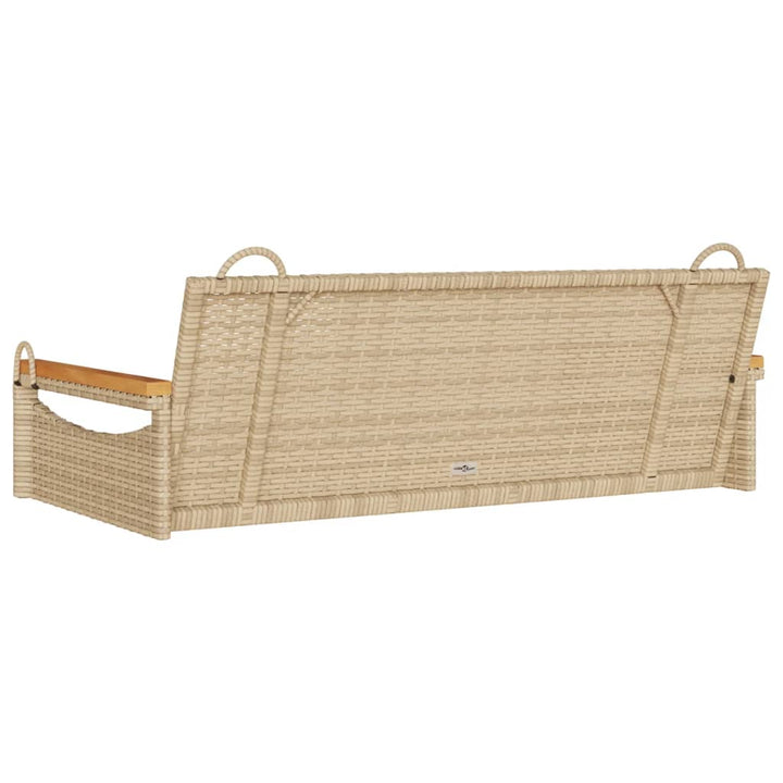 Hängebank Poly Rattan Beige